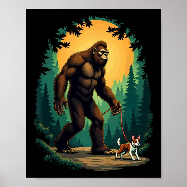 Affiche Randonnée Camping Bigfoot Marche avec Boston Terri (Devant)