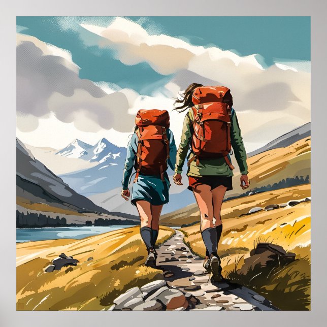 Affiche Randonnée dans les Highlands écossais (Devant)