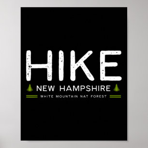 Affiche Randonnée dans les Montagnes Blanches du New Hamps
