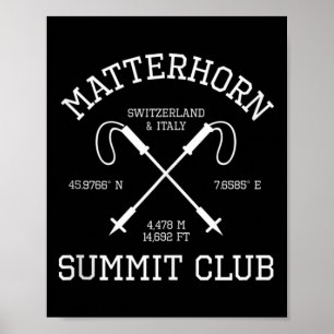 Affiche Randonnée du club du sommet du Problemhorn Suisse