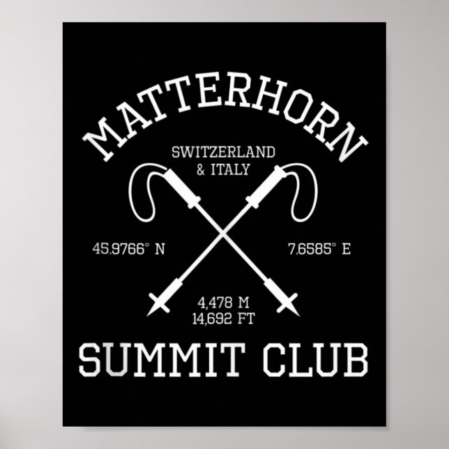 Affiche Randonnée du club du sommet du Problemhorn Suisse  (Devant)