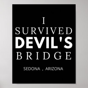 Affiche Randonnée du pont du Diable Sedona Arizona Red Roc