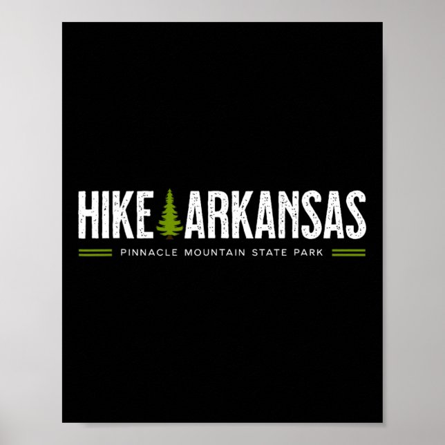 Affiche Randonnée en Arkansas Parc d'État de Pinnacle Moun (Devant)