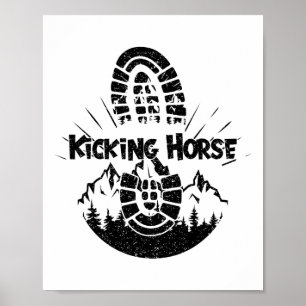 Affiche Randonnée En Kicking Horse Vacances Ski
