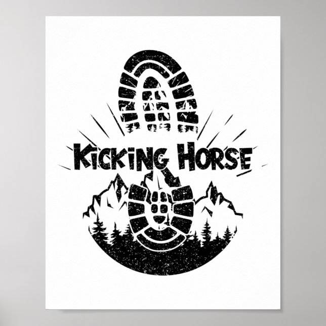 Affiche Randonnée En Kicking Horse Vacances Ski (Devant)
