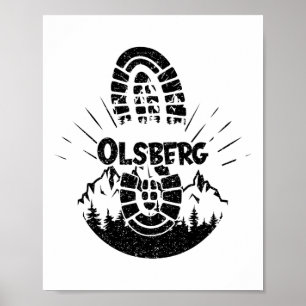 Affiche Randonnée En Olsberg Allemagne Vacances Hiker