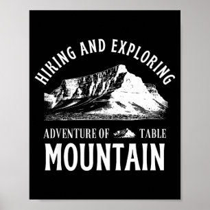 Affiche Randonnée et exploration de la montagne de table d