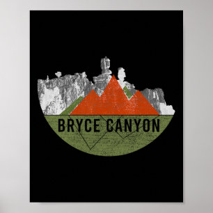 Affiche Randonnée montagneuse vintage Usa - Parc national