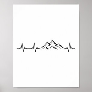 Affiche Randonnée Mountain Heartbeat