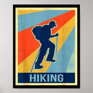 Affiche Randonnée style vintage rétro