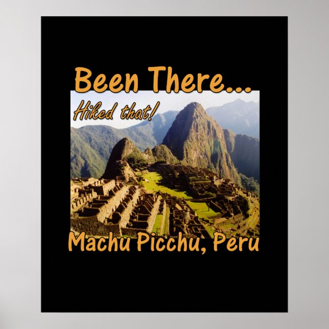 Affiche Randonnée sur le sentier Inca - Machu Picchu (Devant)