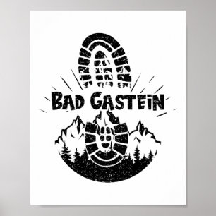 Affiche Randonneur Bad Gastein Sheimerburger Land Autriche