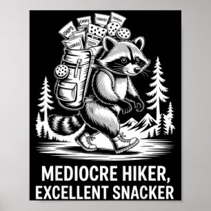 Affiche Randonneur médiocre excellent snackeur drôle raton
