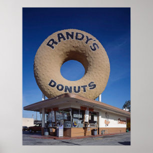 Affiche Randy's Donuts California Mid Century Modern