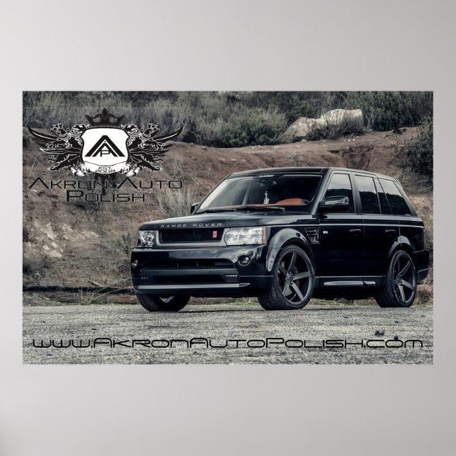 Affiche Range Rover, Akron Auto polonais (Devant)