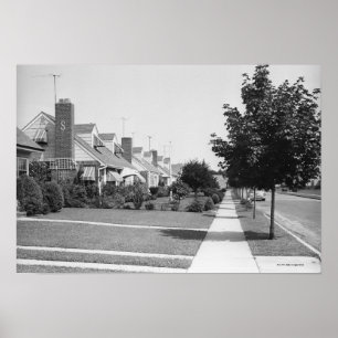 Affiche Rangée de maisons