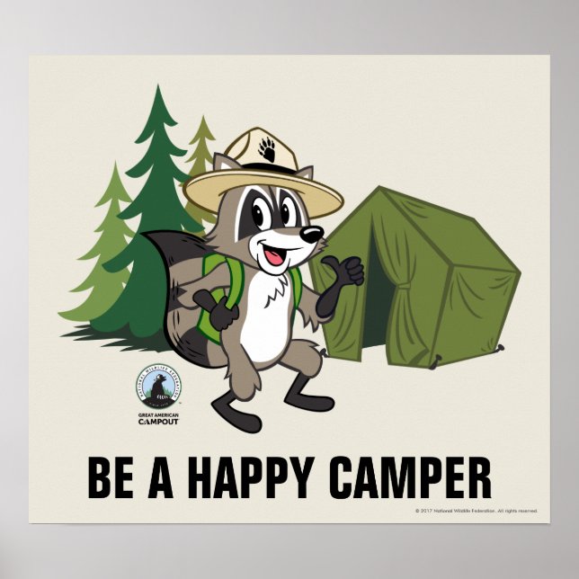 Affiche Ranger Rick | Grand Campout Américain -Tente (Devant)