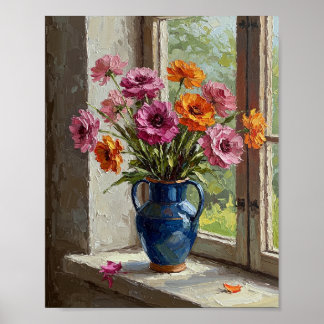 Affiche Ranunculus Bouquet | Impressionist Still Life