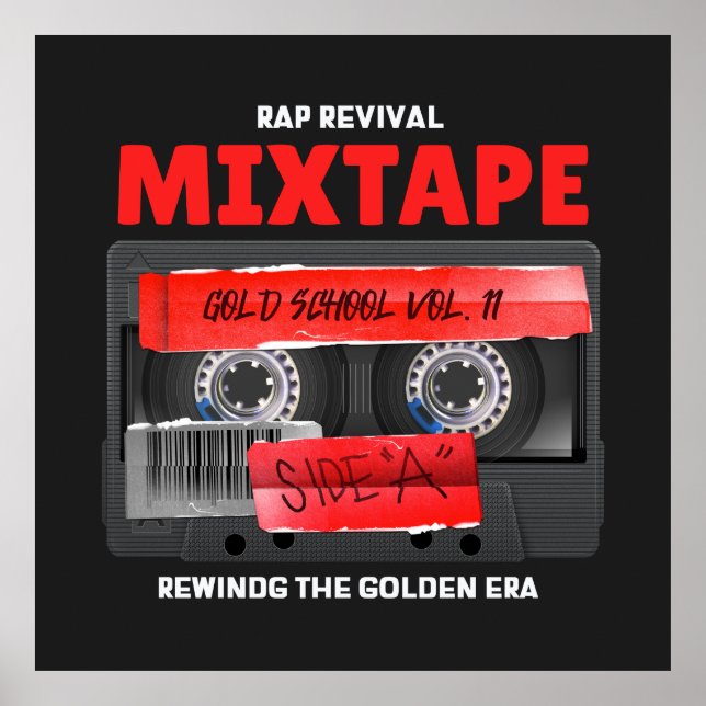 Affiche Rap Revival Golden Era Mixtape (Devant)
