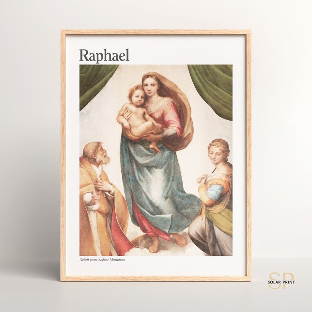 Affiche Raphael Art Vintage Imprimer La Vierge Madonna (Créateur téléchargé)