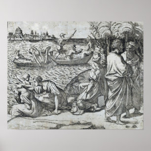 Affiche Raphael - Le Brouillon Miraculeux Des Poissons