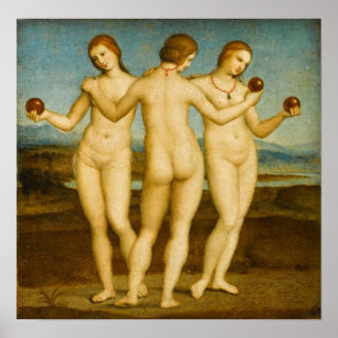 Affiche Raphael - Les Trois Grâces