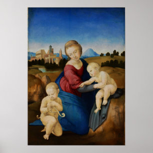 Affiche Raphael - Madonna And Child With Infant Saint John