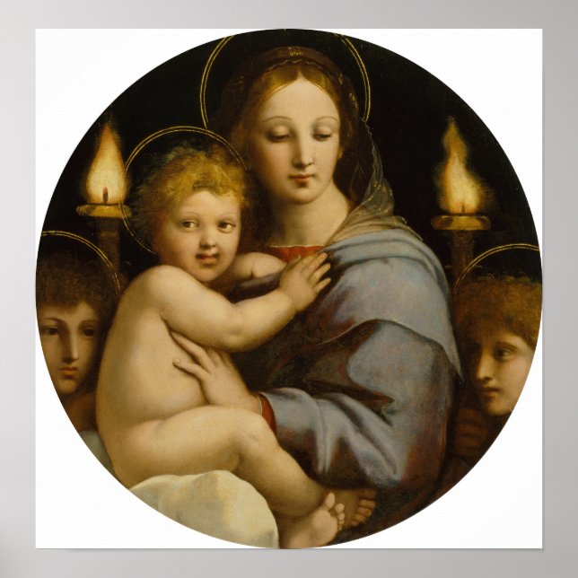 Affiche Raphael - Madonna Du Candelabra (Devant)