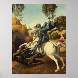 Affiche Raphael - Saint George Et Le Dragon