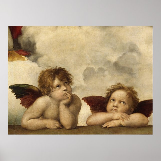 Affiche Raphael, Sistine Cherub (Devant)