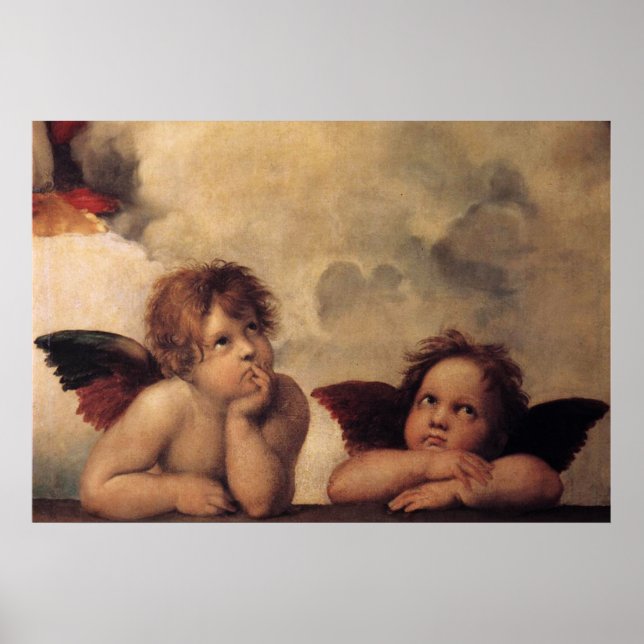 Affiche Raphael, Sistine Cherub (Devant)