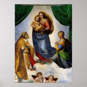 Affiche Raphael Sistine Madonna