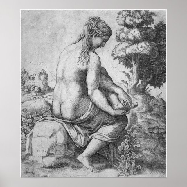 Affiche Raphaël - Vénus retirant une épine de son pied (Devant)