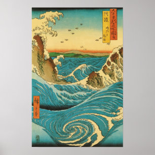 Affiche Rapides Hiroshige Navaro