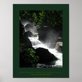 Affiche Rapides Misty Sous Les Chutes Vernales