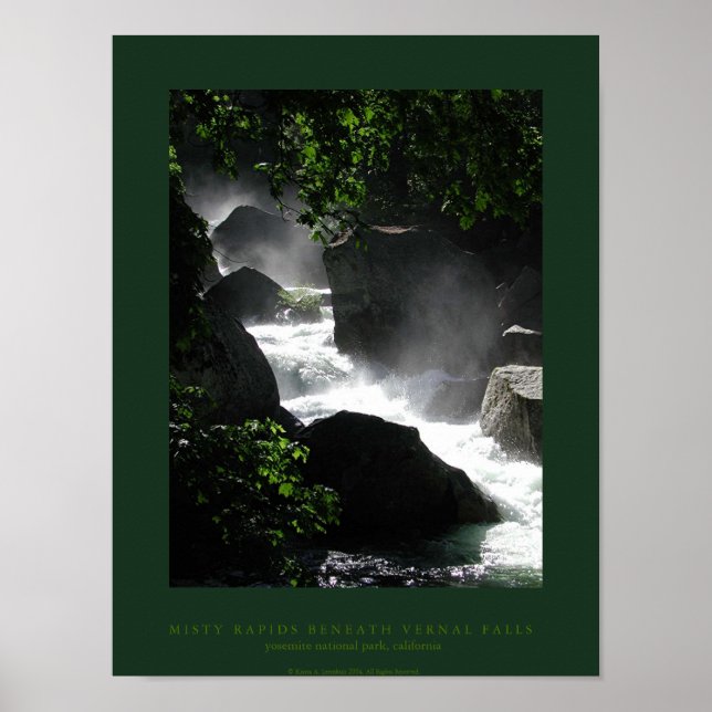 Affiche Rapides Misty Sous Les Chutes Vernales (Devant)