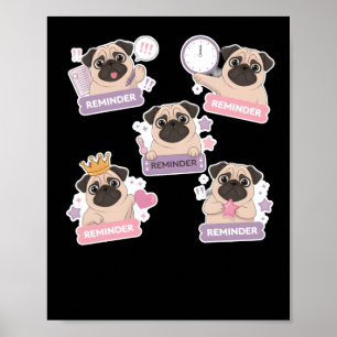 Affiche Rappel De Chiot Drôle Et Mignon Pour Votre Vie Quo