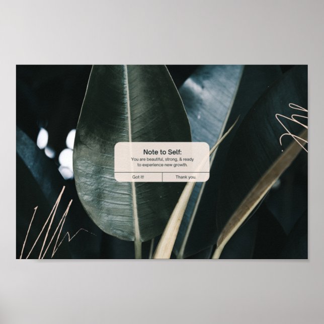 Affiche Rappel iPhone Positif & Affirmation (Devant)