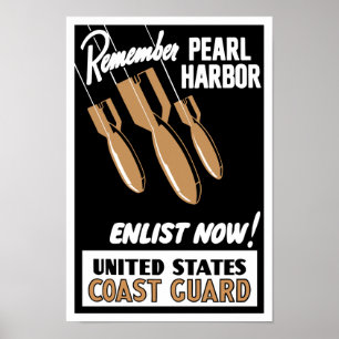 Affiche Rappelez-vous Pearl Harbor pour enrôler maintenan