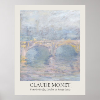 Affiche Rapport Claude Monet Vintage Wall Art 11x14