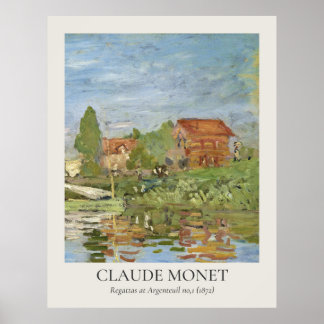 Affiche Rapport Claude Monet Vintage Wall Art 11x14