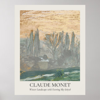 Affiche Rapport Claude Monet Vintage Wall Art 11x14
