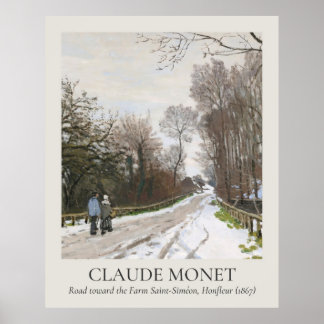 Affiche Rapport Claude Monet Vintage Wall Art 4x5