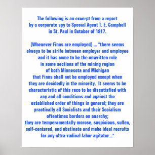 Affiche Rapport historique des États-Unis de 1917 sur les 