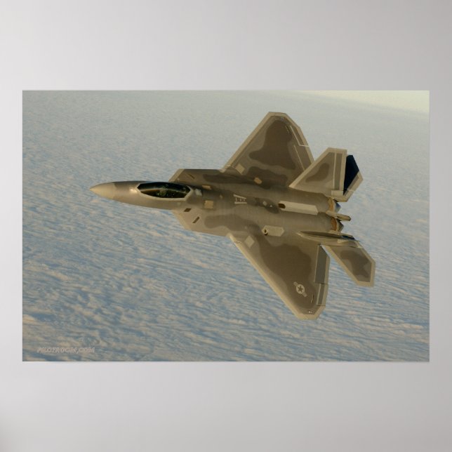 Affiche Rapteur F-22 (Devant)