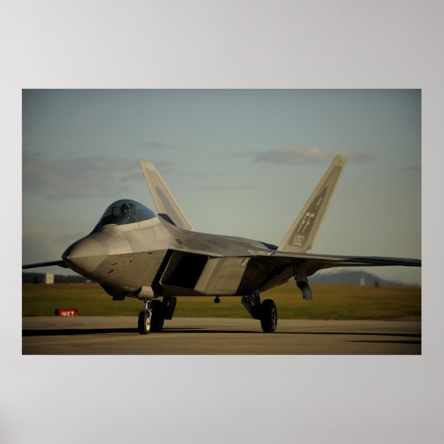 Affiche Rapteur F-22 (Devant)