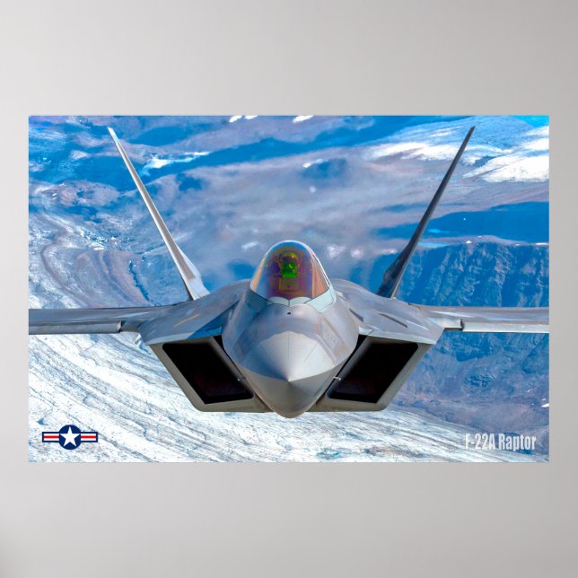 AFFICHE RAPTEUR F-22A (Devant)