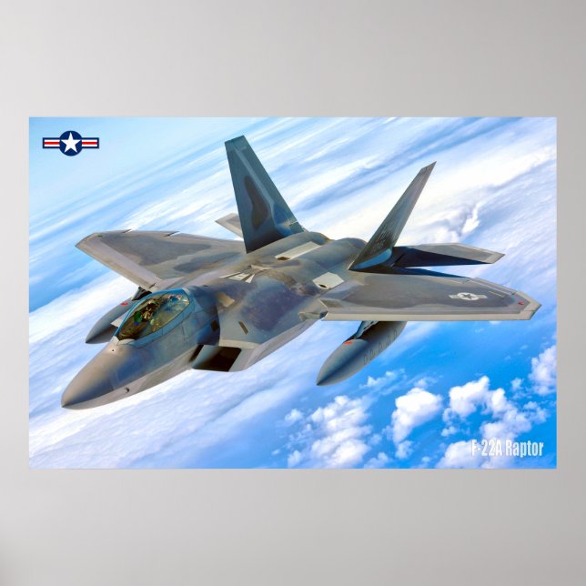 AFFICHE RAPTEUR F-22A (Devant)