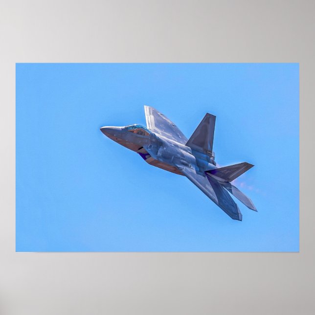 Affiche Raptor F-22A de Lockheed Martin (Devant)