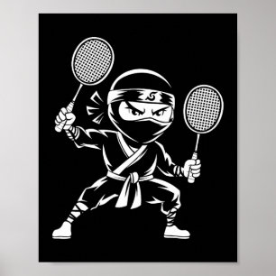 Affiche Raquette de navette - Joueur d'équipe Dminton Ninj